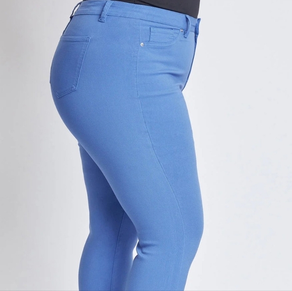 NWT YMI Hyperstretched High Waist Cropped Pants Jewel Tone Sporty Size 1X - Picture 2 of 8